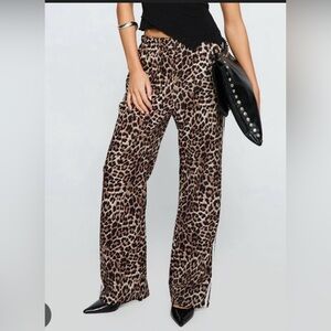 Leopard Print Women's Pants XL
